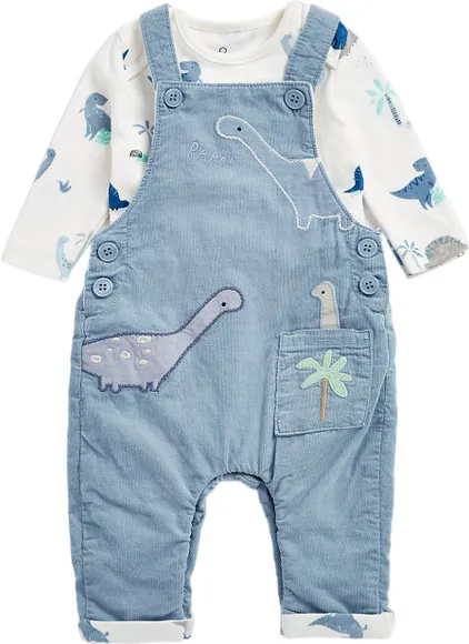 Комплект (полукомбинезон, боди) Mothercare MFB CORD DUNGAREE & BODYSUIT MC-CB784-1