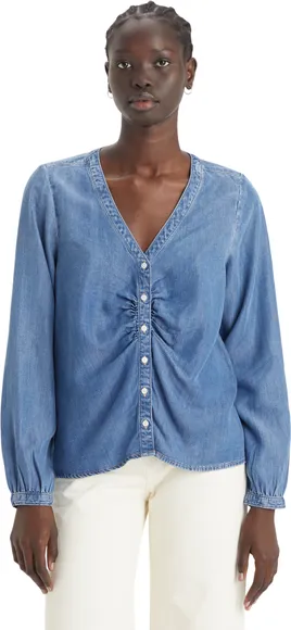 Рубашка Levis ZENDA LS BLOUSE MED INDIGO - WORN IN A7626-0004