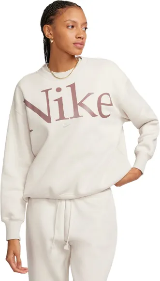 Толстовка Nike W NSW PHNX FLC OS LOGO CREW FN3654-104