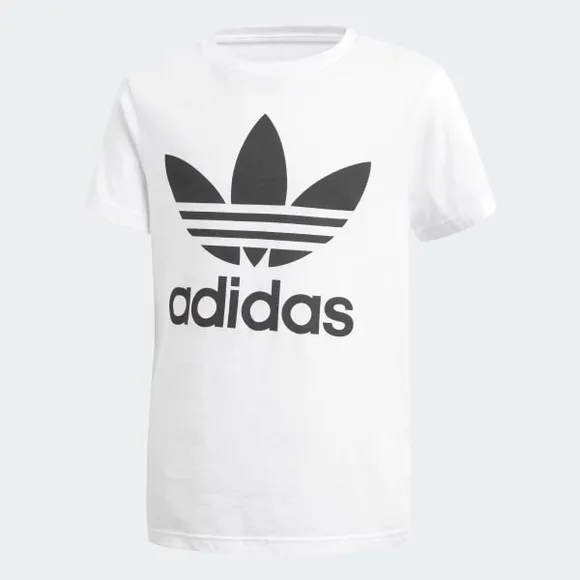 Футболка спортивная дет. Adidas J TRF TEE WHITE/BLACK CF8546